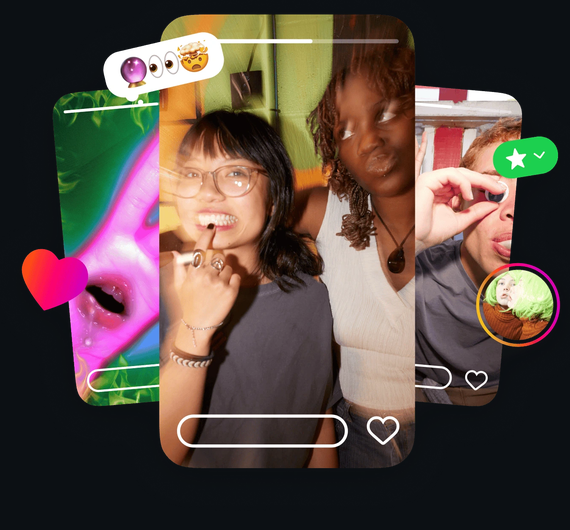 Preview of friends' photo stories on Instagram
